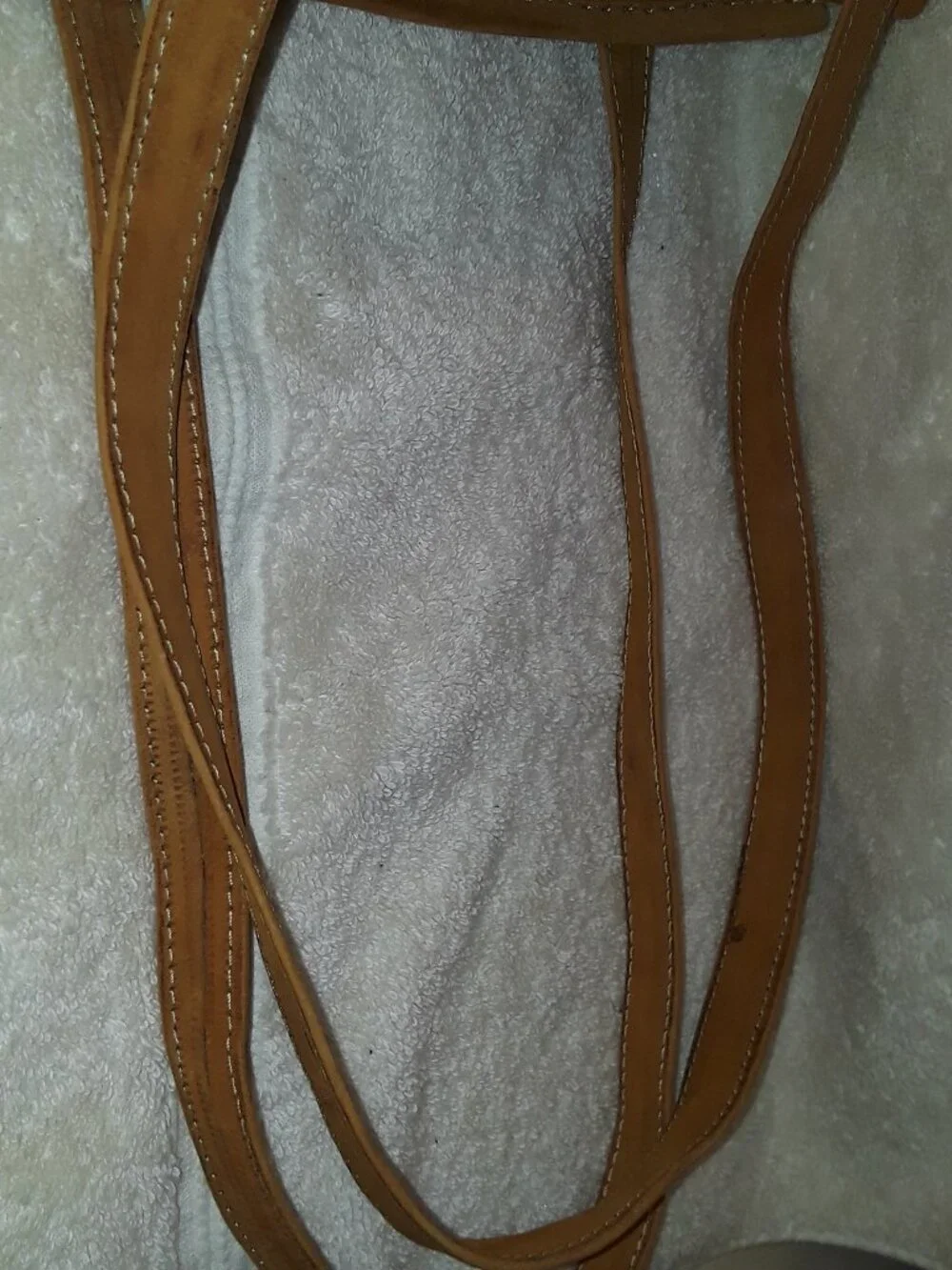 Hand-Tooled Leather Shoulder Bag Hand-Painted Floral Suede Lined Boho Vintage